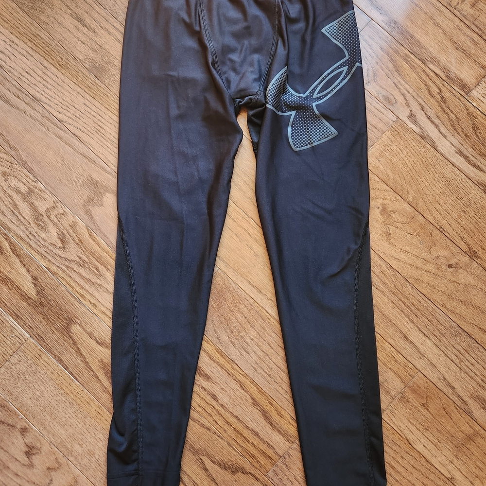 Black Athletic Leggings with Logo